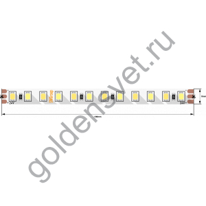 Лента светодиодная ПРО 2835, 120 LED/м, 14,4 Вт/м, 24В , IP20, Цвет: Теплый белый + холодный белый