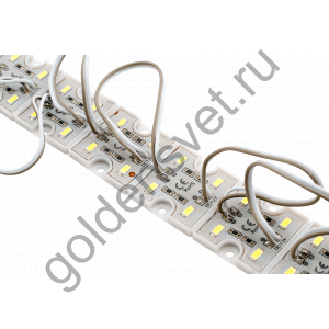 Модуль светодиодый SWG Серия MD2 (2835) , 4LED, 1Вт, 12В, IP65, Цвет: 6000-6500 К Холодный белый, провод 9см