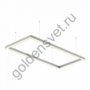 Комплектация O-type1-5050-WW: Профиль LS 5050, Лента 4x DSG 2835 WW 280L-V24-IP33, 700LED, 26W/m, LUX, подвесы. Без блока питания