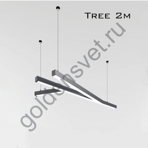 Комплектация Tree-C-3535-WW: Профиль LS 3535 Лента 3x DSG 2835 WW 252L-V24-IP33, 1260 LED, 24W/m, LUX