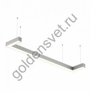 Комплектация Simple2.1-7477-NW: Профиль LS 7477, Лента 5x DSG 2835 NW 350L-V24-IP33, 875 LED, 31W/m, LUX, подвесы. Без блока питания