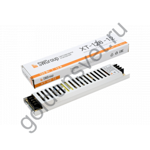 Ультратонкий блок питания в металлическом корпусе, IP20, 120W, 12V