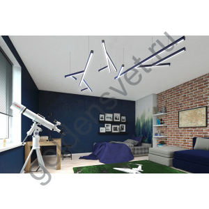 Комплектация Tree-B-3535-NW: Профиль LS 3535 Лента 3x DSG 2835 NW 252L-V24-IP33, 1260 LED, 24W/m, LUX