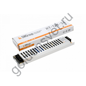 Ультратонкий блок питания в металлическом корпусе, IP20, 120W, 24V