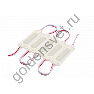 Модуль светодиодый бинованный SWG Серия MD6 (5630), 7LED, 2,5Вт, 12В, IP65, Цвет: 6500-7000К Холодный белый, провод 10см