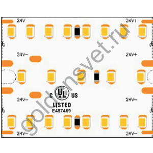 Лента светодиодная LUX, 2835, 420 LED/м, 40 Вт/м, 24В, IP33, Нейтральный белый (4000K)