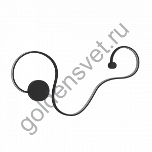 Декоративный светильник LINE B Черный 12,6 3000 AB15014-1B-BL