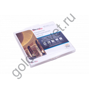 Лента светодиодная LUX, 3528, 120 LED/м, 9,6 Вт/м, 24В, IP33, Теплый белый (2700K)