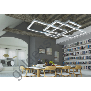 КомплектацияO-type3-5050-WW : Профиль LS 5050, Лента 4x DSG 2835 WW 280L-V24-IP33, 700LED, 26W/m, LUX, подвесы. Без блока питания