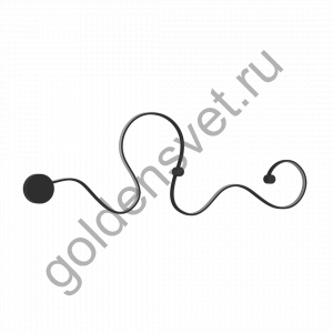 Декоративный светильник LINE A Черный 17,28 3000 AB15014-1A-BL