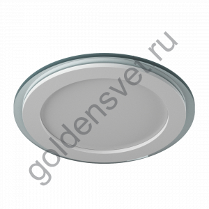 Светильник светодиодный Потолочный встраиваемый Серия P, Белый, Сталь/Стекло, Нейтральный белый (4000-4500K), 18Вт, IP20