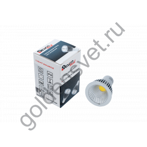 Лампа светодиодная серия YL MR16, 6 Вт, 3000К, цоколь GU5.3, цвет: хром