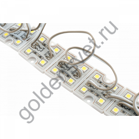 Модуль светодиодый SWG Серия MD5 (5050) , 4LED, 0,96Вт, 12В, IP65, Цвет: 6000-6500 К Холодный белый, провод 15см